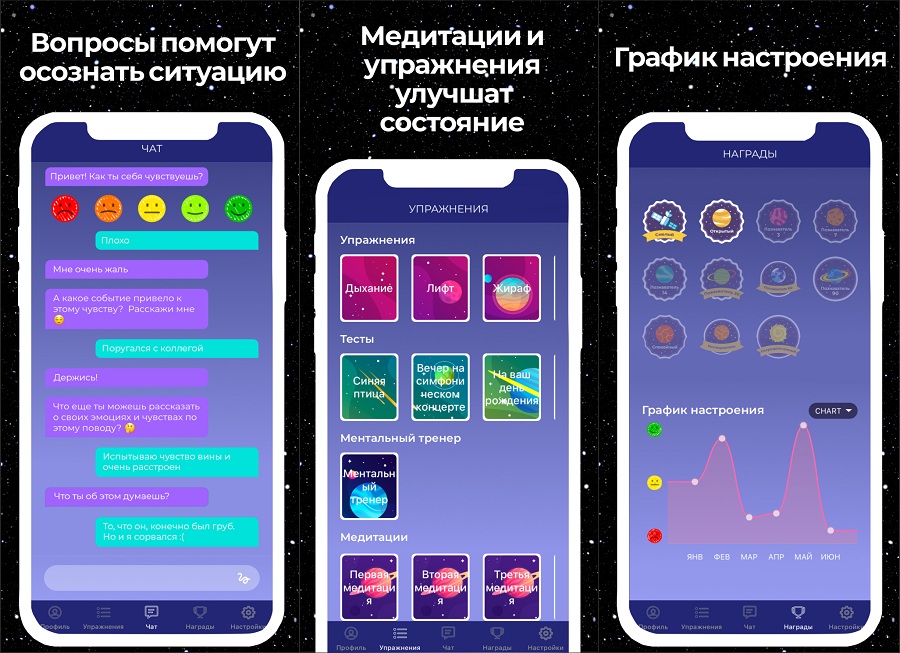 Снять стресс помогут упражнения и медитации в мобильном приложении «Dialog-Ai»